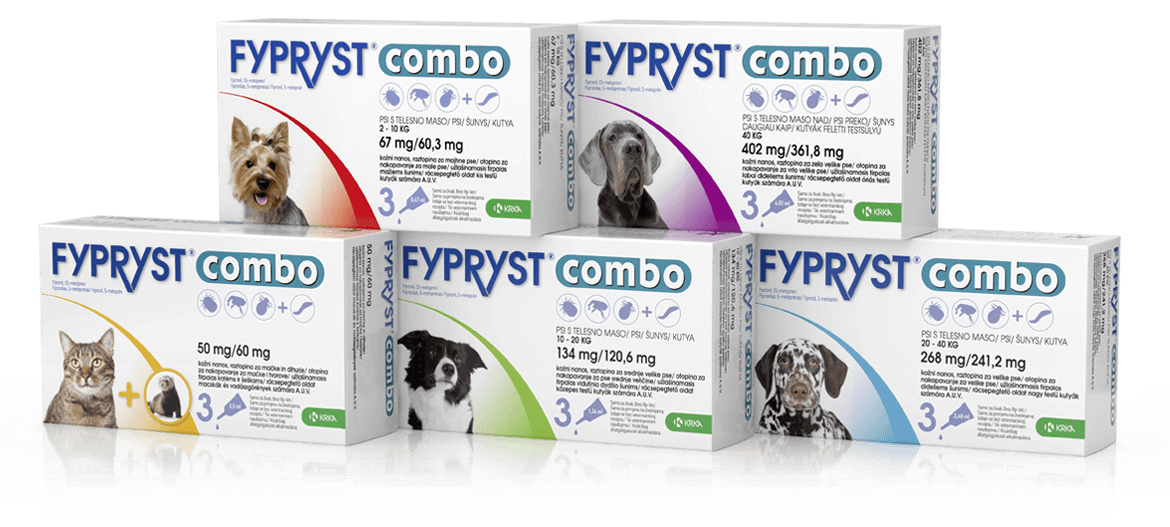 Fypryst Combo namijenjen je samo za pse, dok se Fypryst Combo za mačke i tvorove može primjenjivati samo  mačkama i tvorovima.